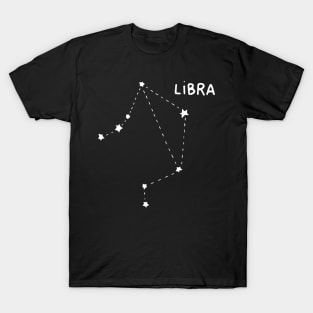 Zodiac Sign - Libra Black T-Shirt